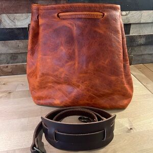 Go Forth Goods Tangerine Bison Abby and strap